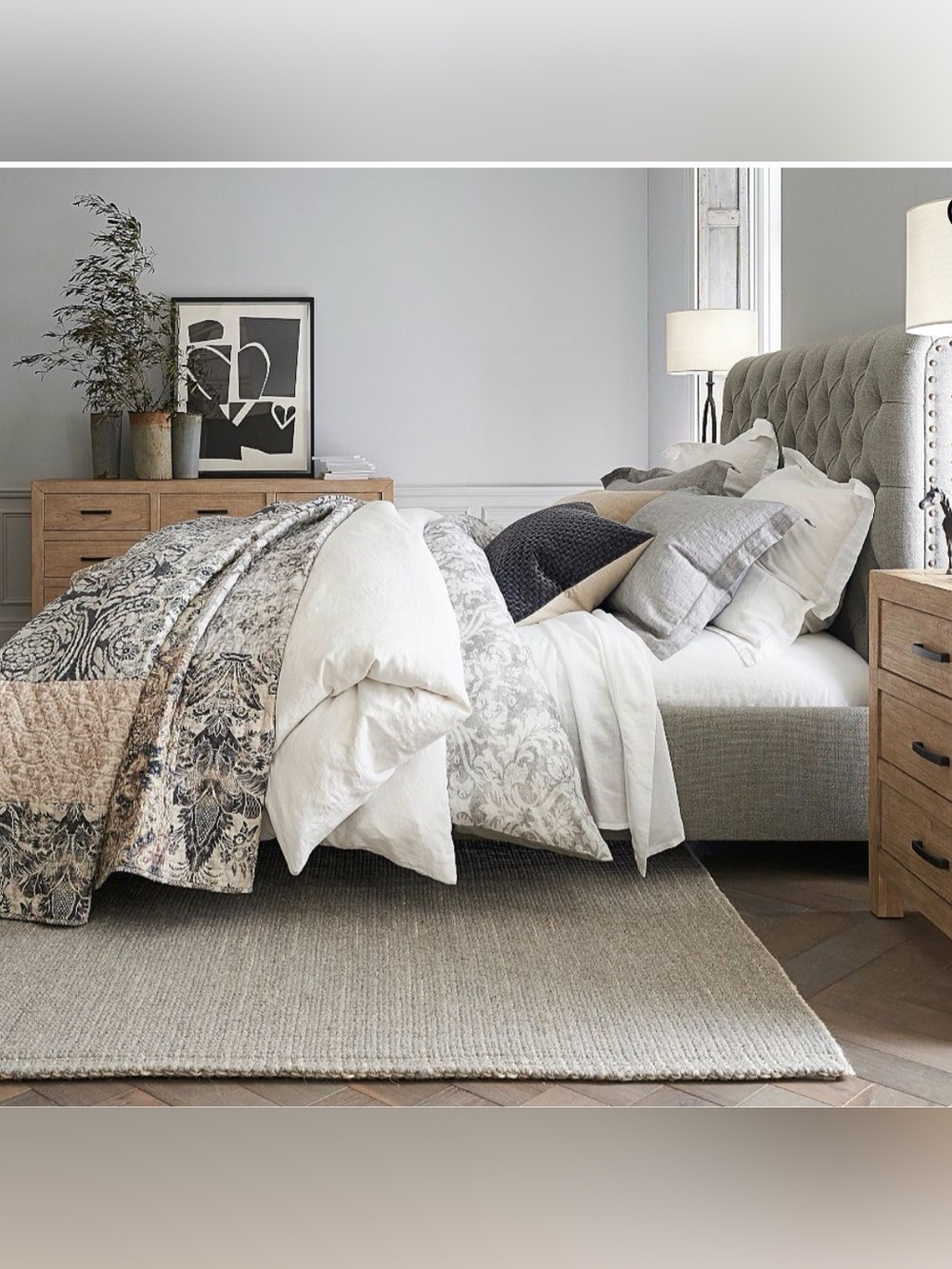 NWT‼️Set/2 Pottery Barn Tessa Quilted King Shams - Picture 8 of 8